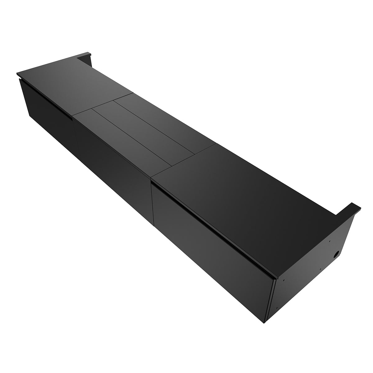 Shore 100-120" Black Motorized Laser TV Flat Pack Cabinet