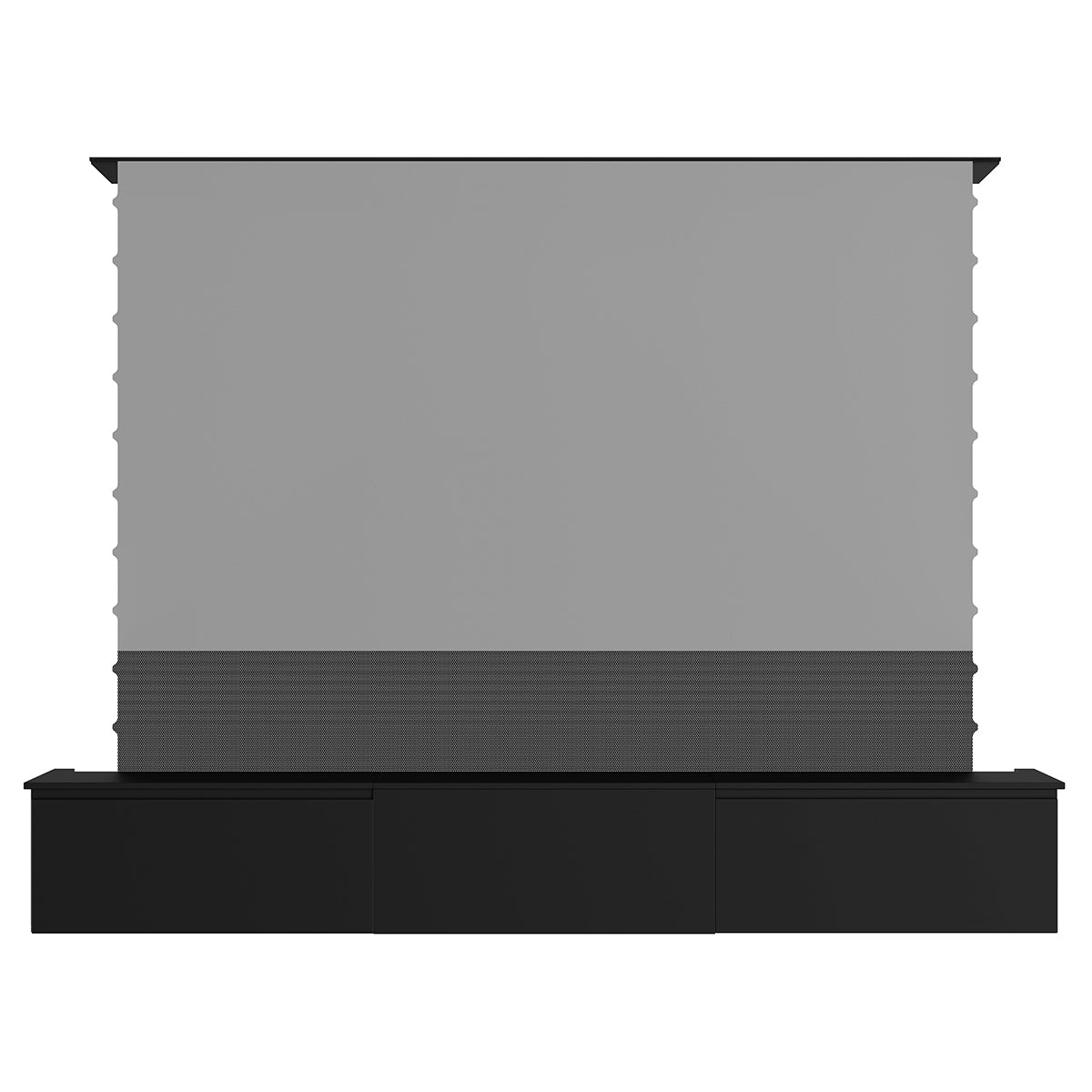 Shore 100-120" Black Motorized Laser TV Flat Pack Cabinet