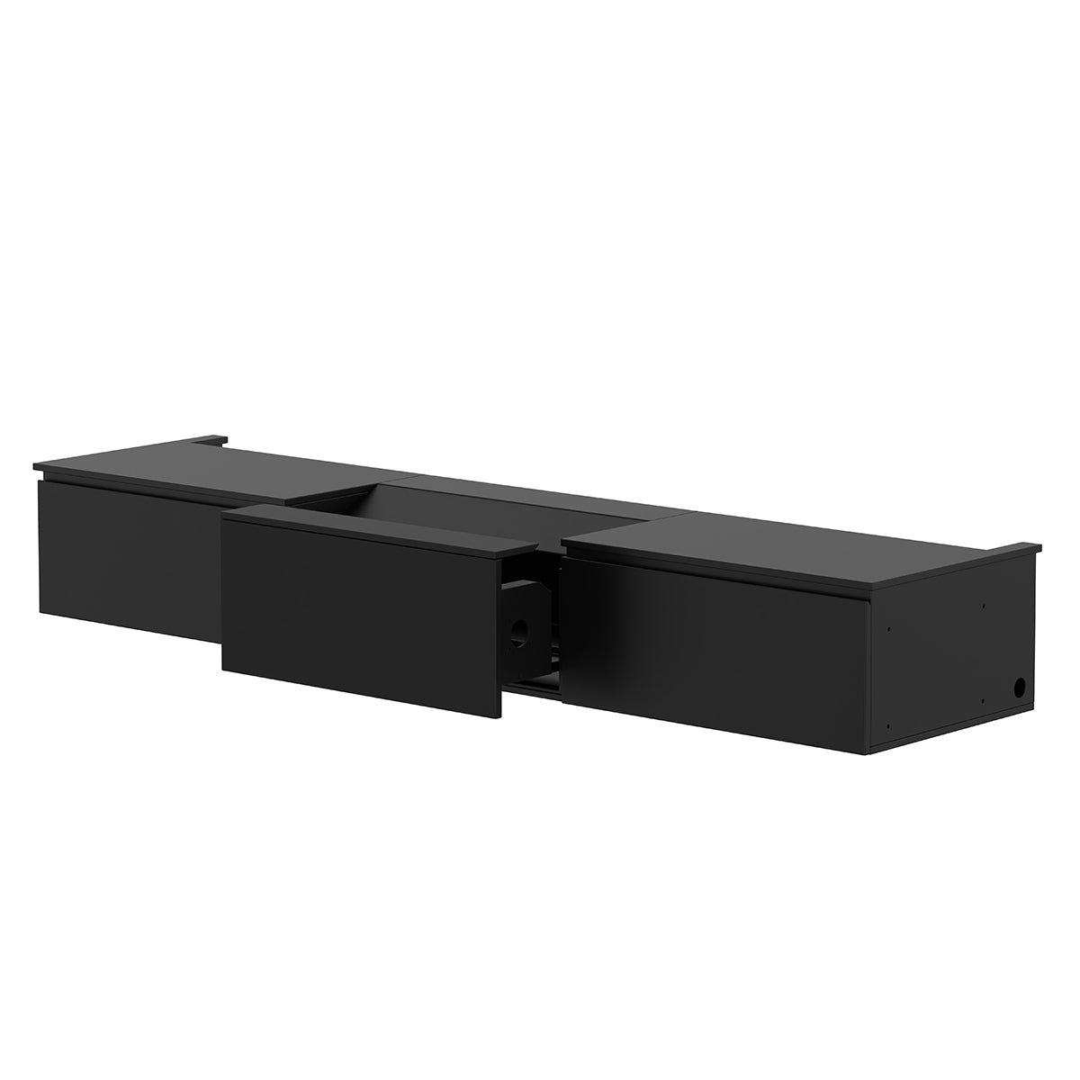 Shore 100-120" Black Motorized Laser TV Flat Pack Cabinet