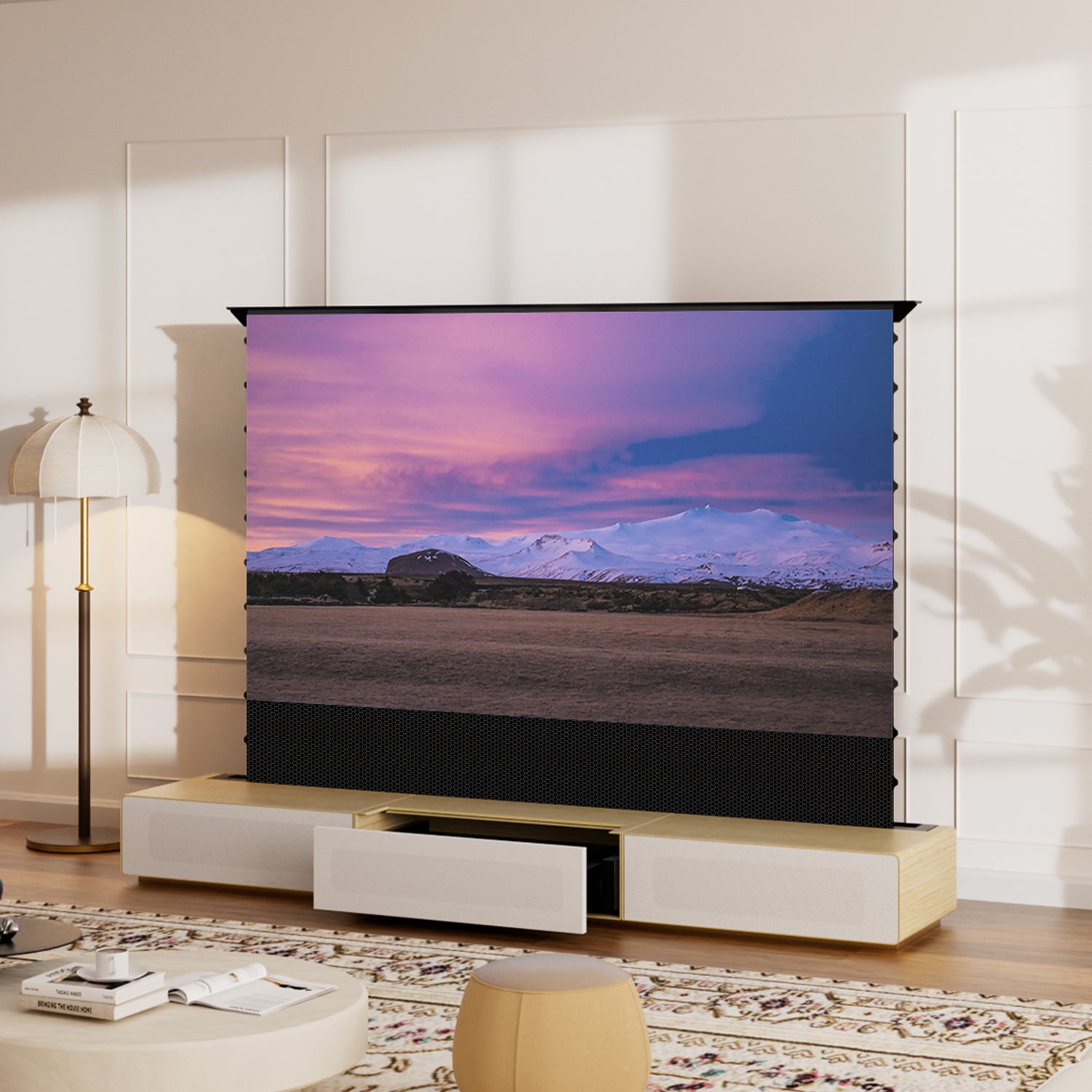 Shore Rolatv Rollible Matte TV Maintomize (pre-assemblato)