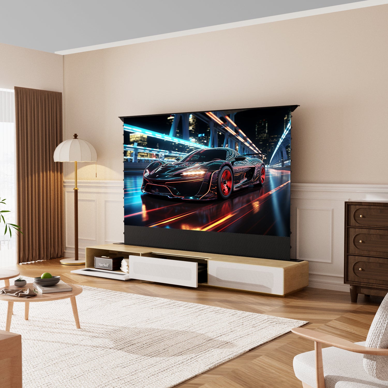 Shore Rolatv Rollible Matte TV Maintomize (pre-assemblato)