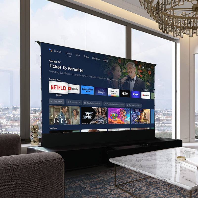 Shore ROLATV Rollable Laser TV Cabinet Bundle (Pre-assembled)