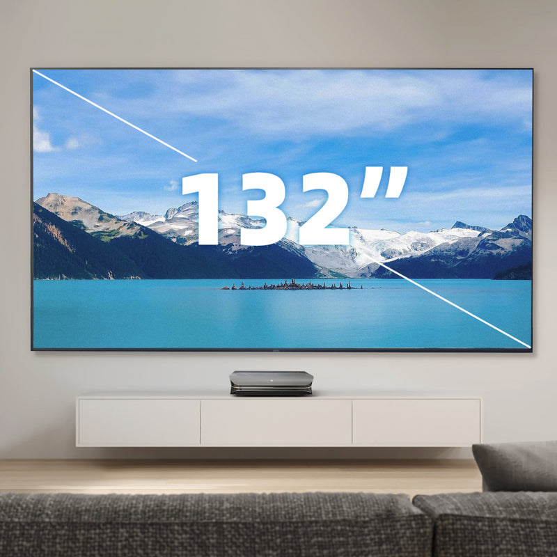 132 Inch Shore Seamless Lenticular 4K UST ALR Projector Screen