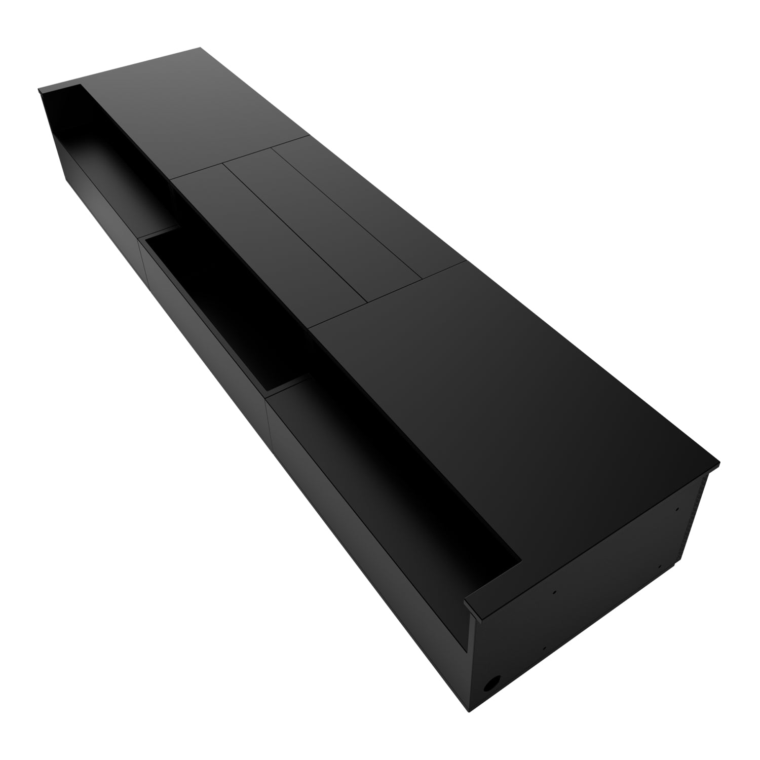 Shore 100-120" Black Motorized Laser TV Flat Pack Cabinet